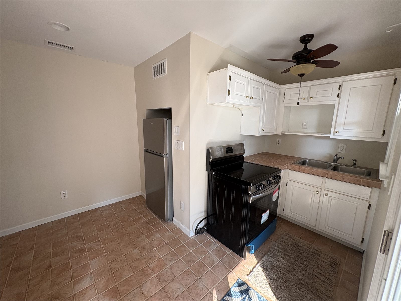 Kitchenette inside the guest house or pool house