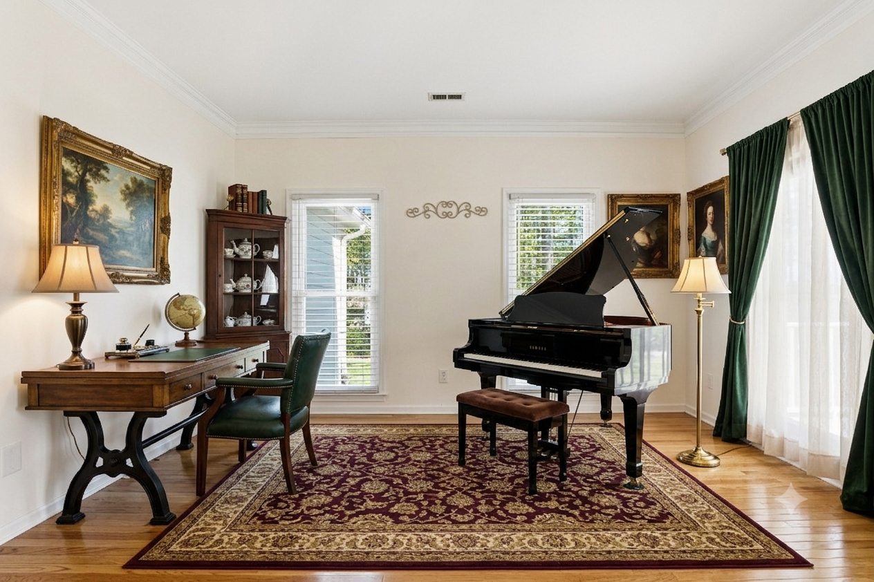 Classic staged front room concept