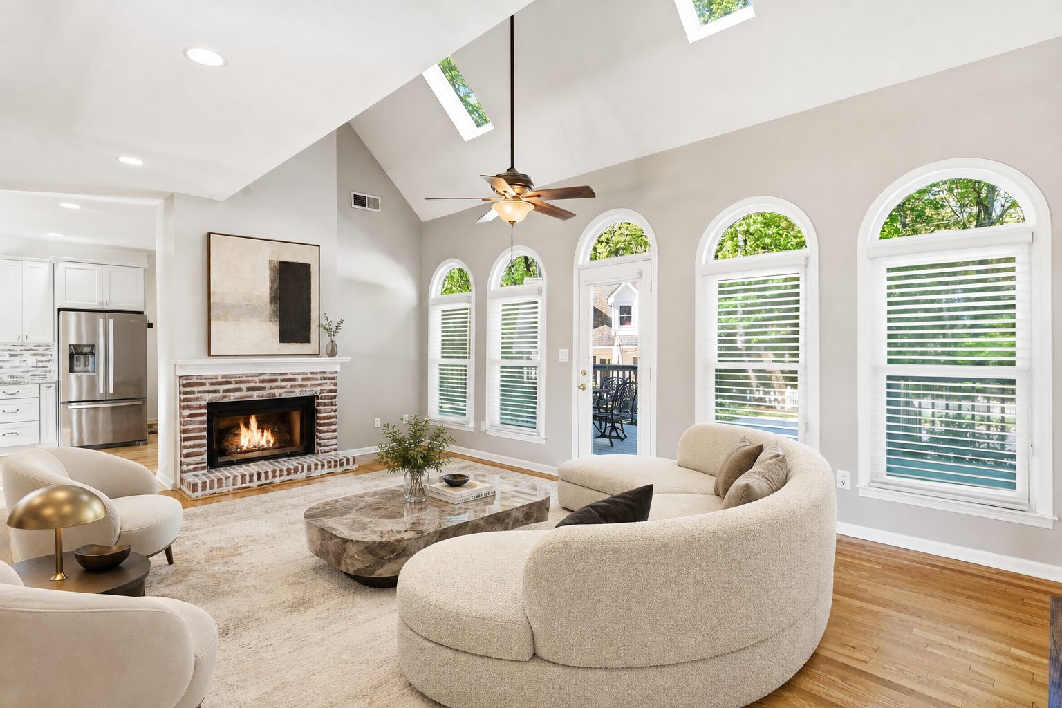Modern-staged living room concept